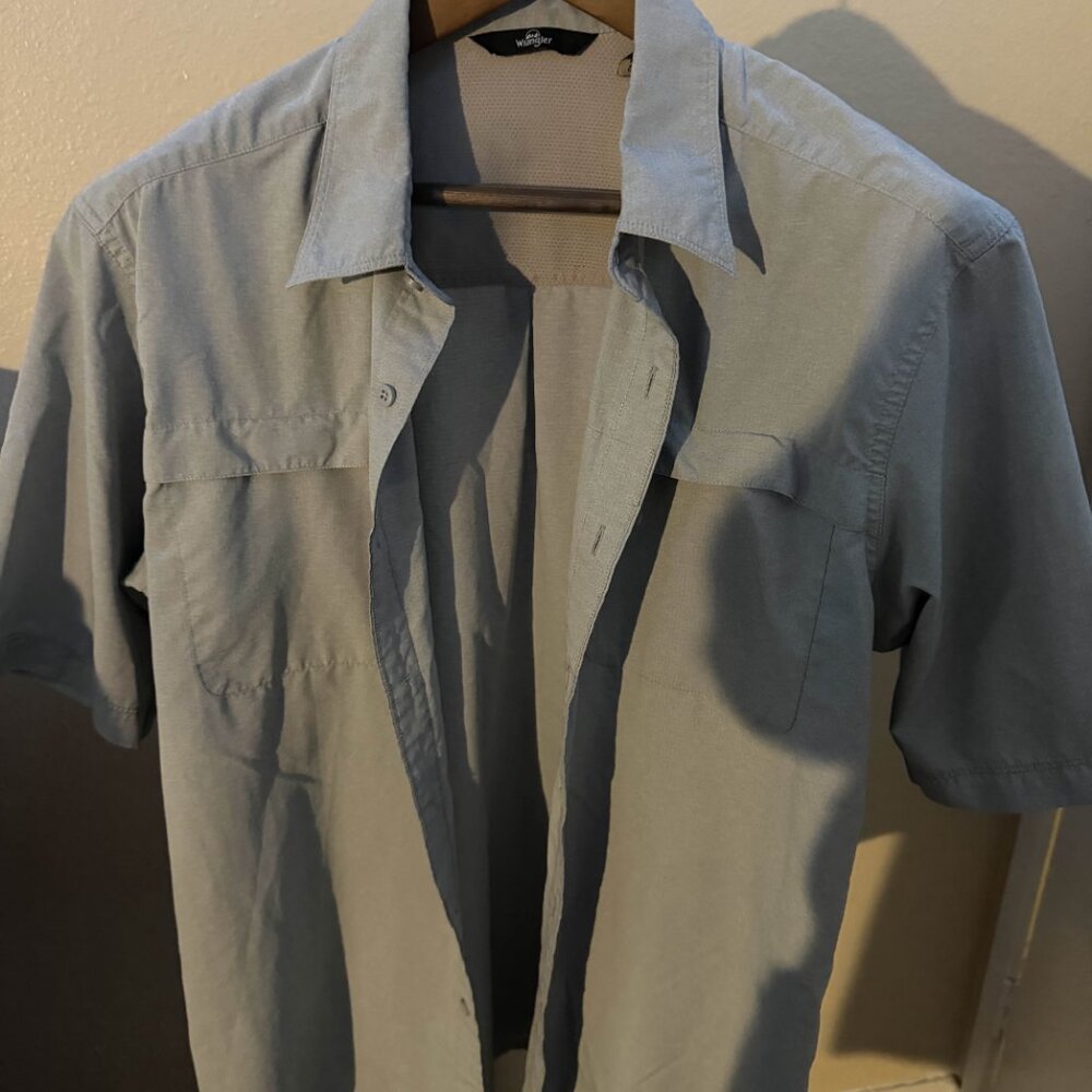 Wrangler Grey Button Up Size Large - Picture 2 of 2